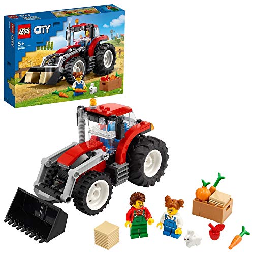 LEGO 60287 City Tractor Set de Granja con Figura de Conejo, Juguete de Construcción para Niños y Niñas a Partir de 5 Años