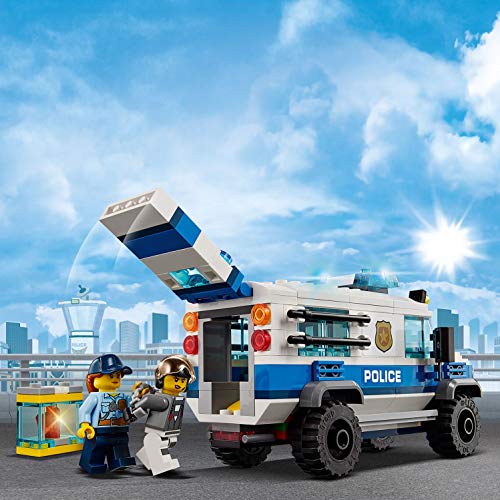 LEGO City - Police Policía Aérea: Robo del Diamante, juguete divertido y creativo de construcción con vehículos, luces y sonido (60209)