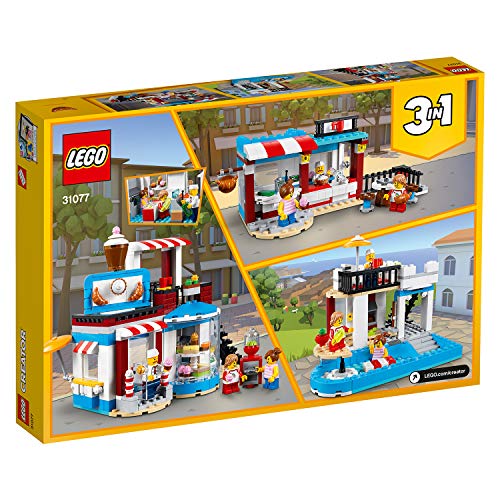 LEGO Creator - Pastelería Modular, Juguete de Construcción Educativo y Divertido para Niñas y Niños de 8 a 12 Años, Incluye Minifiguras (31077)