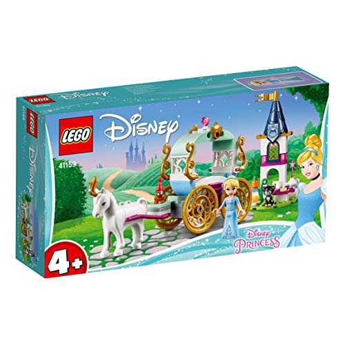 LEGO Disney Princess - Paseo en Carruaje de Cenicienta, juguete imaginativo de construcción (41159)