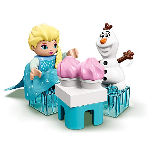 LEGO DUPLO Princess - Fiesta de Té de Elsa y Olaf, Juguete Inspirado en la Película Frozen II, Incluye dos Personajes de la Película para Recrear las Aventuras, A Partir de 2 Años (10920)