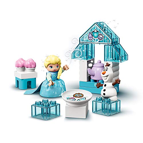 LEGO DUPLO Princess - Fiesta de Té de Elsa y Olaf, Juguete Inspirado en la Película Frozen II, Incluye dos Personajes de la Película para Recrear las Aventuras, A Partir de 2 Años (10920)