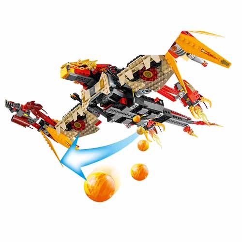 LEGO - El Templo del Fuego del Fénix Volador con 1301 Piezas (70146)