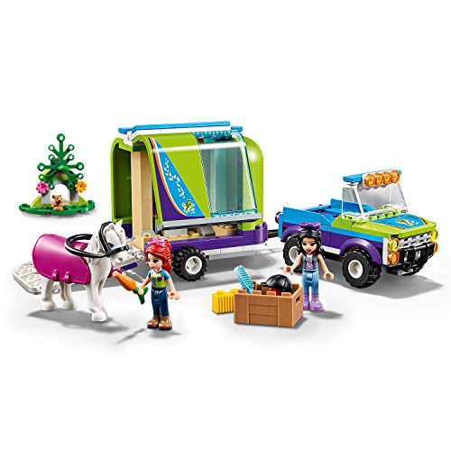 LEGO Friends - Remolque del Caballo de Mia Nuevo juguete de construcción de Coche con Remolque, incluye dos mini muñecas (41371)