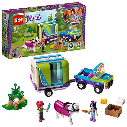 LEGO Friends - Remolque del Caballo de Mia Nuevo juguete de construcción de Coche con Remolque, incluye dos mini muñecas (41371)