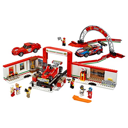 LEGO Speed Champions - Taller Definitivo de Ferrari, Set de Construcción de Formula 1, Juguete de Carreras de Coches (75889) , color/modelo surtido