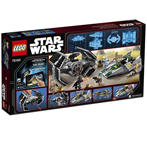 LEGO Star Wars Vader's TIE Advanced vs. A-Wing Starfighter 75150 by LEGO