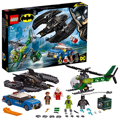 LEGO Super Heroes - Batwing de Batman y el Asalto de Enigma Juguete de Aventuras de Superhéroes, incluye Minifigura del Comisario Gordon y Shazam, Novedad 2019 (76120) , color/modelo surtido