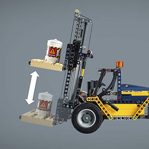 LEGO Technic - Carretilla Elevadora de Alto Rendimiento, Juguete de Construcción de Vehículo de Logística (42079)