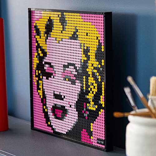 LEGO Warhol's Marilyn Art Póster de Coleccionistas Marylin Monroe by Andy Warhol, Decoración de Pared, Set de Construcción para Adultos (31197)