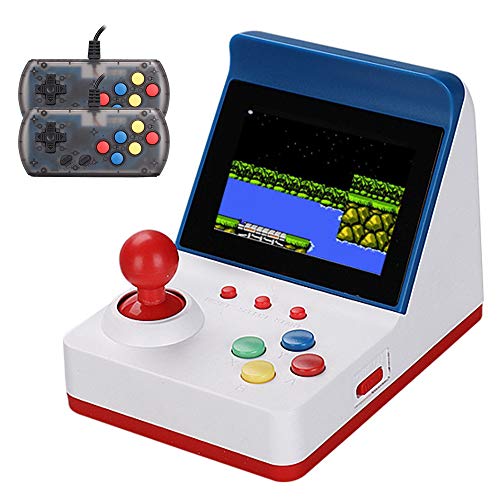 LIAWEI Retro Mini consola de juegos Arcade + asas dobles, consola de videojuegos portátil clásica de 3 pulgadas, 360 juegos clásicos, soporte de 1 a 2 jugadores, se puede conectar a la televisión