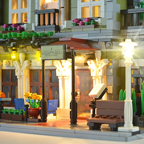 LIGHTAILING Conjunto de Luces (Creator Restaurant Parisien) Modelo de Construcción de Bloques - Kit de luz LED Compatible con Lego 10243 (NO Incluido en el Modelo)