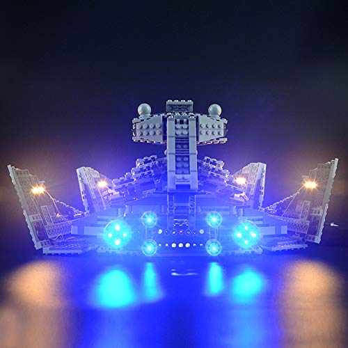 LIGHTAILING Conjunto de Luces (Star Wars Imperial Star Destroyer) Modelo de Construcción de Bloques - Kit de luz LED Compatible con Lego 75055 (NO Incluido en el Modelo)