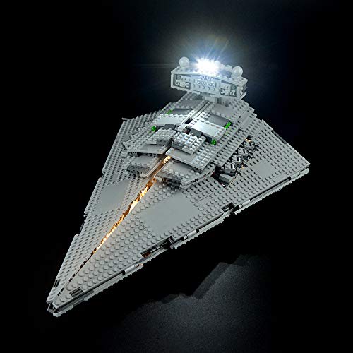 LIGHTAILING Conjunto de Luces (Star Wars Imperial Star Destroyer) Modelo de Construcción de Bloques - Kit de luz LED Compatible con Lego 75055 (NO Incluido en el Modelo)