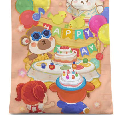 LINGJIA Artículos del Juego Animal Crossing Colección Animal Crossing, el Mismo Bolso Bandolera de Lona Alrededor