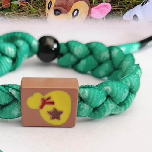 LINGJIA Artículos del Juego Animal Crossing Cuerda de Mano Hombres y Mujeres asociación de Amigos del Bosque Animal Cuerda de Mano Tejida a Mano Juego de Bosque Animal Pulsera de Cordones periféricos