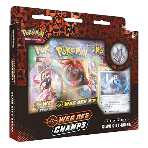 Lively Moments Pokémon 3 Vías del Champs Pin colecciones Fairballey-Arena, Spikeford-Arena & Claw City Arena DE y tarjeta de felicitación exclusiva gratis