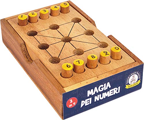 LOGICA GIOCHI Art. Magia de los Numeros - Reto con Números – Rompecabezas de Madera – Nivel de dificultad Media 2/6