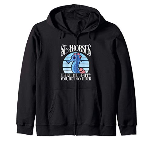 Los caballitos de mar me hacen feliz - Seahorse Sea Animal Sudadera con Capucha