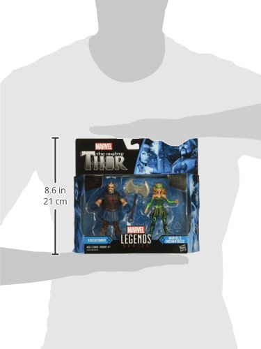 Marvel Legends Marvel'S Enchantress & Executioner - Juego de 2 Unidades, 9,5 cm