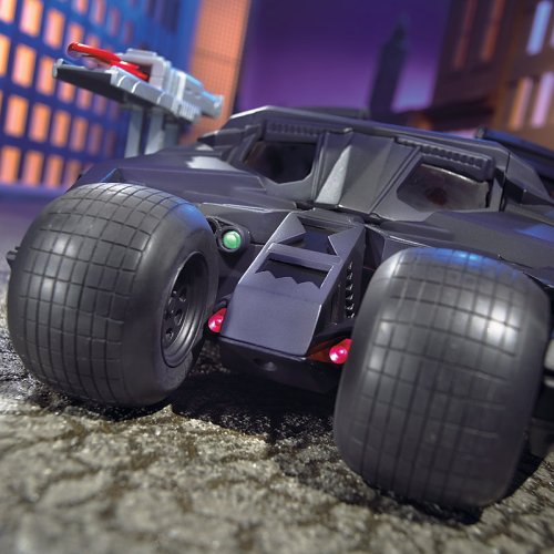 Mattel 135083 Batmobile Batman Begins Deluxe - Vehículo en miniatura Batimóvil de Batman (escala 1:18)