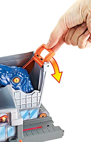 Mattel Attacco al Supermercato Hot Wheels-T-Rex Ataque a la ciudad, pistas de coches de juguetes niños +4 años, multicolor, 3 GBF92 , color/modelo surtido