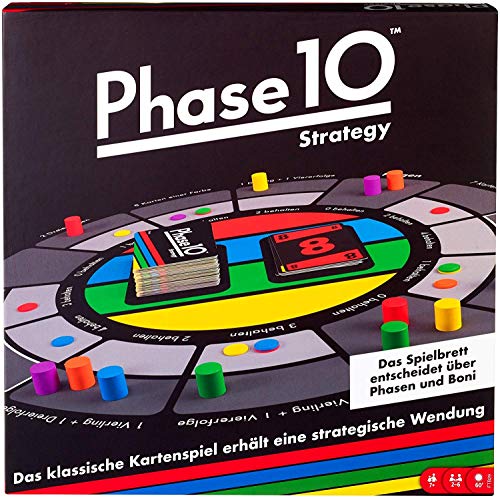 Mattel Games FTB29 Phase 10 - Juego de Mesa Strategy, para 2 a 6 Jugadores, duración aproximada de 60 a 90 Minutos, a Partir de 7 años