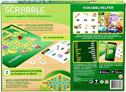 Mattel Games Scrabble Practice and Play, Juego de Mesa Infantil Educativo (Mattel FTG51)