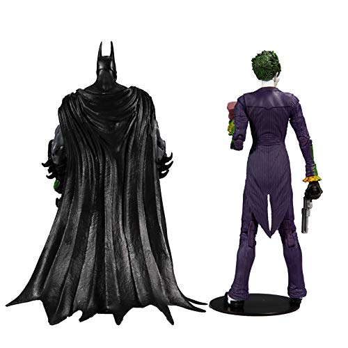 McFarlane DC Multiverse Batman Arkham Asylum - Batman y Joker (Variante) 7 Pulgadas Figura de acción 2 Unidades, 15452-8