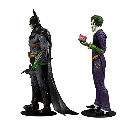 McFarlane DC Multiverse Batman Arkham Asylum - Batman y Joker (Variante) 7 Pulgadas Figura de acción 2 Unidades, 15452-8