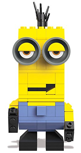 Mega Bloks- Kevin-Minion Figuras coleccionables, Color Amarillo/Azul. (Mattel DTW64)