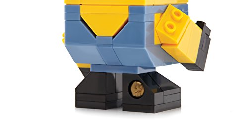 Mega Bloks- Kevin-Minion Figuras coleccionables, Color Amarillo/Azul. (Mattel DTW64)