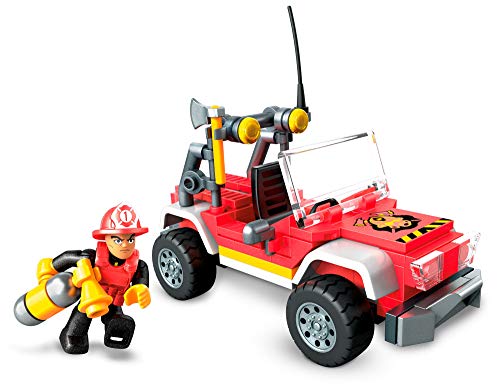 Mega Construx SUV Rescate, construye tu propio SUV y escenas de rescate, coche de juguete (Mattel GLK53)