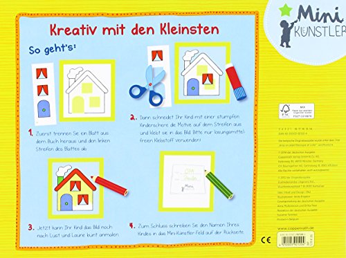 Mein erstes Bastelbuch: Schneiden, kleben, malen