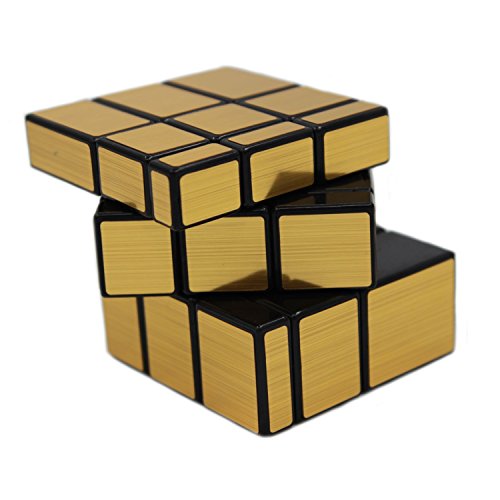 MEISHINE Dorado Mirror Cube Cubo Mágico de Oro Cubo Mágico Inteligencia Mágico Cubo de la Velocidad Juego de Puzzle Cube Speed Magic Cube Stickerless