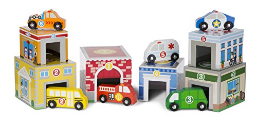 Melissa & Doug- 13576 Colocar Y Clasificar Edificios Y Vehículos, Multicolor , color/modelo surtido