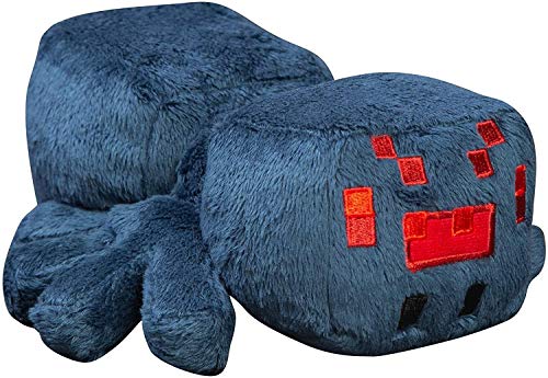 Minecraft Jinx Happy Explorer Cave-Peluche de araña, Color Azul, 17,78 cm, Multicolor, 7 Pulgadas 889343101212