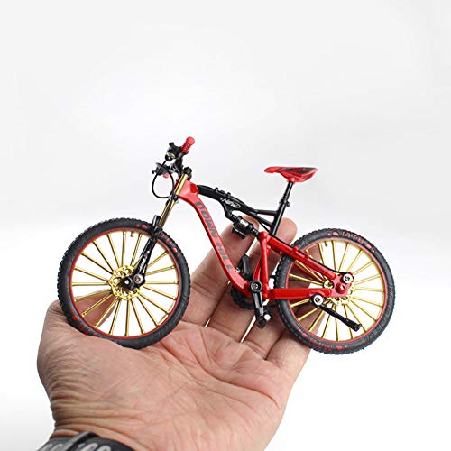 Mini Bike Finger Bike, 1:10 Aleación de Zinc Miniatura Finger Mountain Riding Bike Toy, Juego Creativo Regalo de Juguete para niños