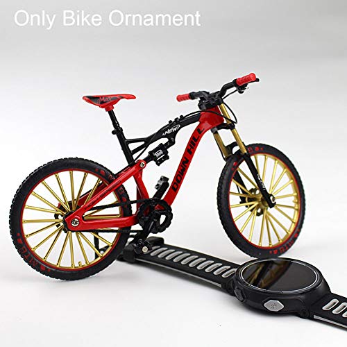 Mini Bike Finger Bike, 1:10 Aleación de Zinc Miniatura Finger Mountain Riding Bike Toy, Juego Creativo Regalo de Juguete para niños