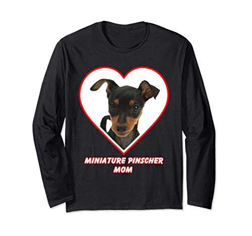 Miniature Pinscher Dog Mom Manga Larga