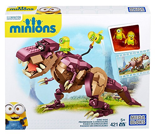 Minions - Dinosaurio 421 piezas, multicolor (Mega Brands 601161) , color/modelo surtido