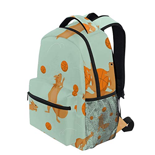 Mochila Casual de LORONA con diseño de Ardillas para la Escuela, para Viajes, Senderismo, Camping, para niñas, niños, Hombres y Mujeres