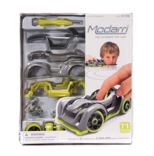 Modarri T1 Track Construir su kit de coche Juego de juguete - Ultimate Toy Car: Haga su propio coche Toy - Para miles de diseños - Real Steering y Suspensión - Educational Take Apart Vehículo de juguete