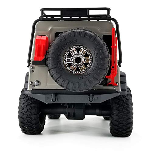 MODELTRONIC Coche Crawler Land Rover Defender D90 SUV Escala 1/10 2.4G tracción 4x4 RTR Color Plata con BATERÍA Extra