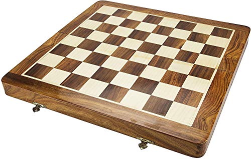 Modfash Chess Juego de mesa plegable de latón de 35,56 cm, figuras romanas de ajedrez, ideal para regalo, decoración del hogar y jugar