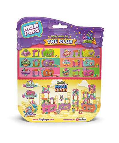 MojiPops Party - Blister Club Room con 4 figuras MojiPops (1 Glitter)