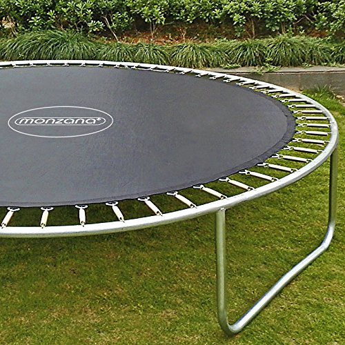 Monzana Trampolin Cama elástica Ø305cm Set Completo Incl.Red de Seguridad y Cubierta Juego Exterior niños Adultos Deporte