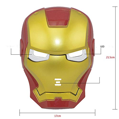 morningsilkwig Marvel Avengers máscara Iron Man máscara Brillante Traje luz Ojo máscara Super héroe Ironman Partido Cosplay máscara para Fiestas de Halloween