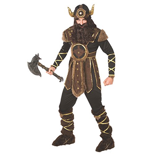 Morph Traje Vikingo para Hombre Traje histórico de Calidad para Guerrero nórdico Valiente para Hombres - Grande (42-44 Pulgadas / 107-112 cm Pecho)