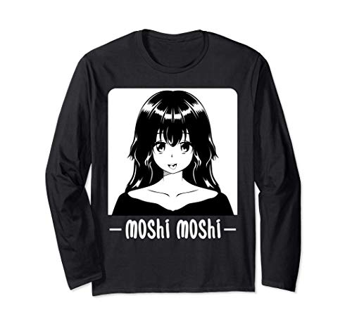 Moshi Moshi Japanese Girl Kawaii Otaku Anime Manga Cute Manga Larga